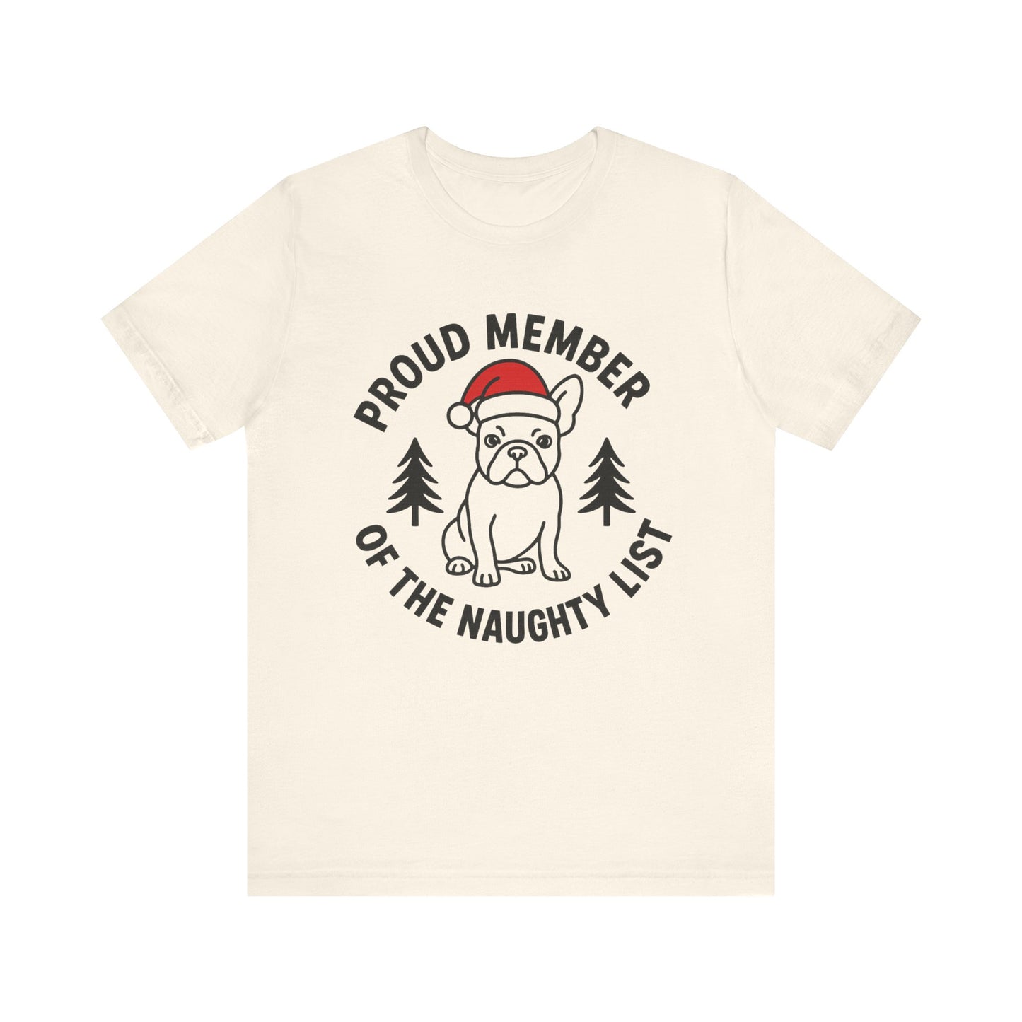 French Bulldog Naughty List TShirt