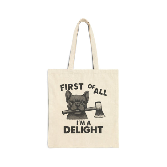 Black Frenchie Delight Tote Bag