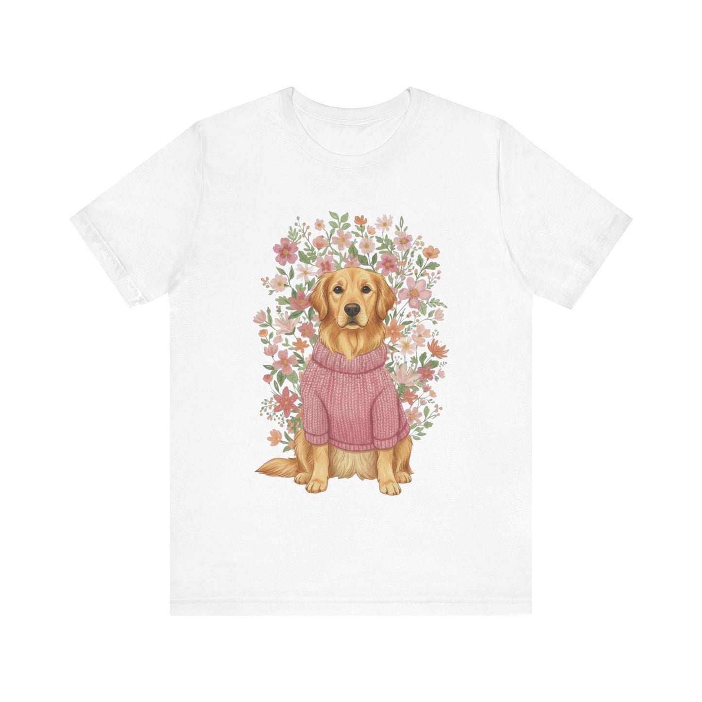 Golden Retriever Bouquet Tshirt