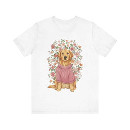 Golden Retriever Bouquet Tshirt