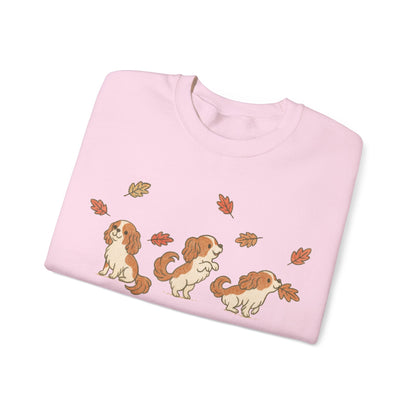 Blenheim Cavalier Chasing Leaves Sweatshirt