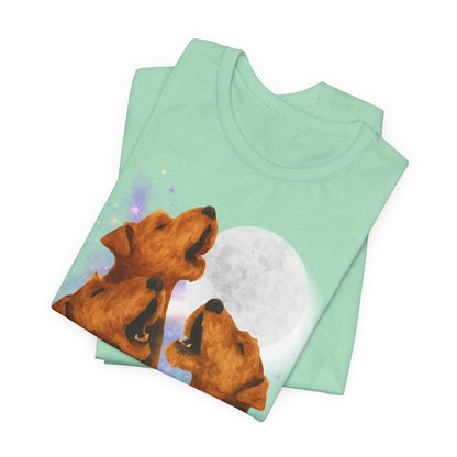 Airedale Terrier Howling TShirt