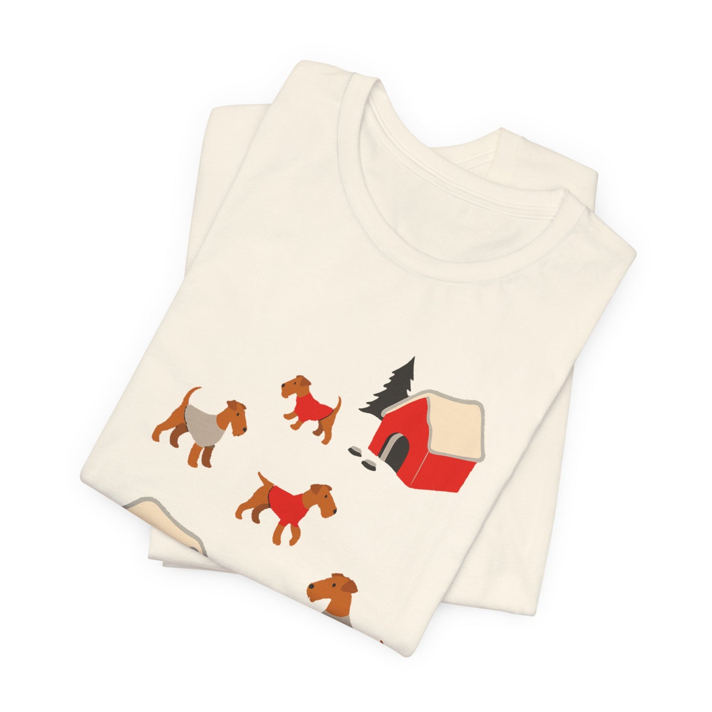 Airedale Terrier Snow Play TShirt