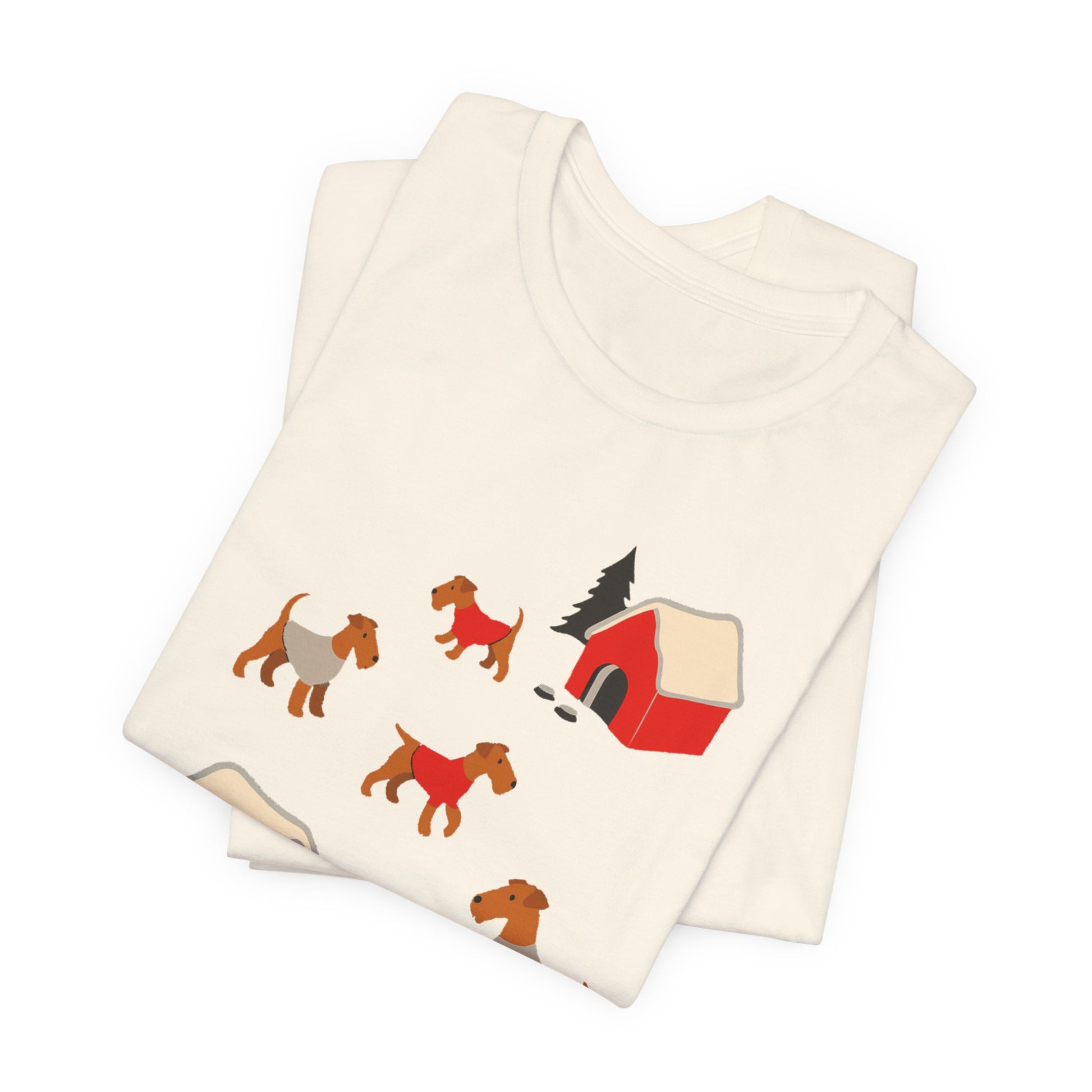 Airedale Terrier Snow Play TShirt