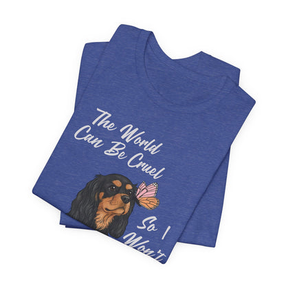 Cruel World Black Tan Cavalier Tshirt