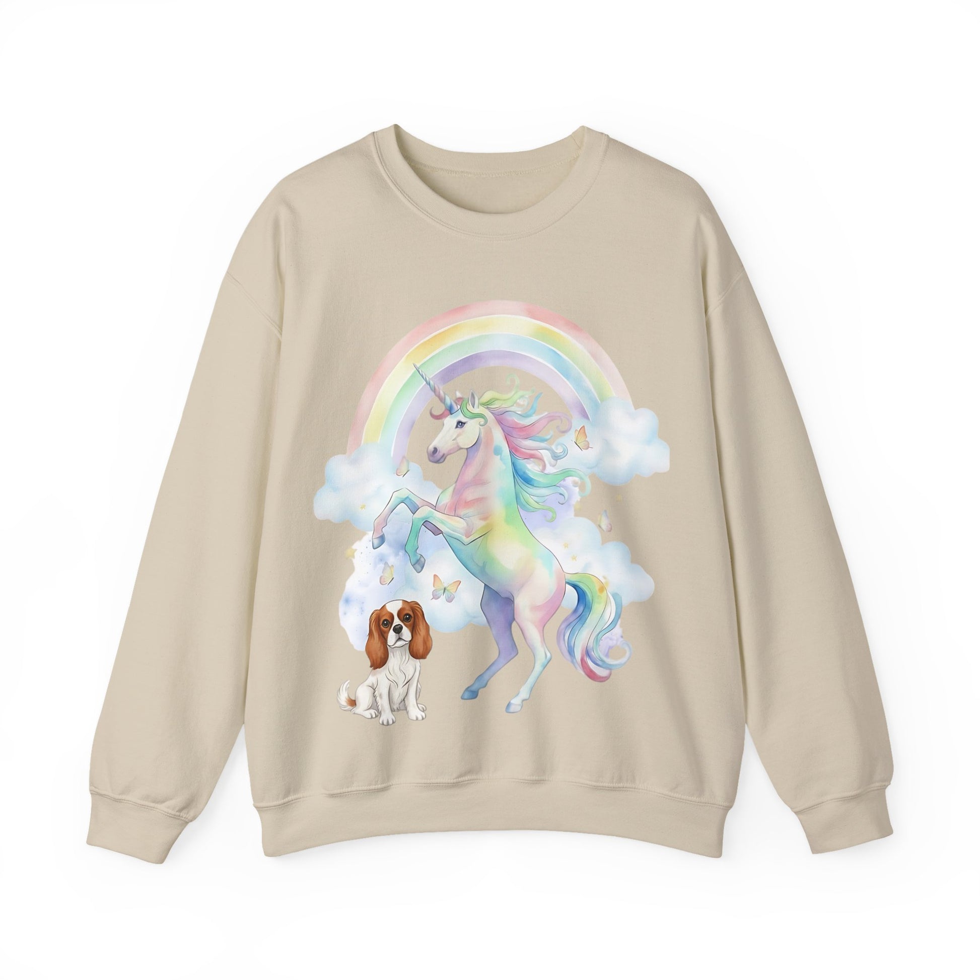 Blenheim Cavalier Watercolor Unicorn Sweatshirt