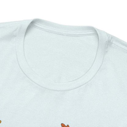 White Frenchie Chasing Leaves TShirt