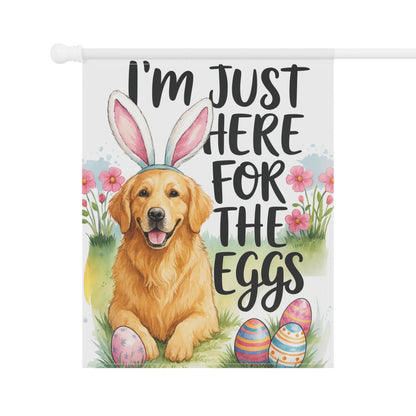 Golden Retriever Funny Easter Garden Flag
