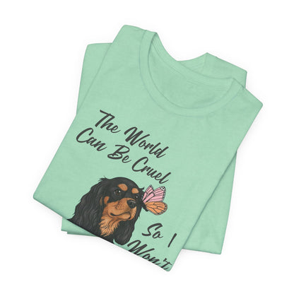 Cruel World Black Tan Cavalier Tshirt