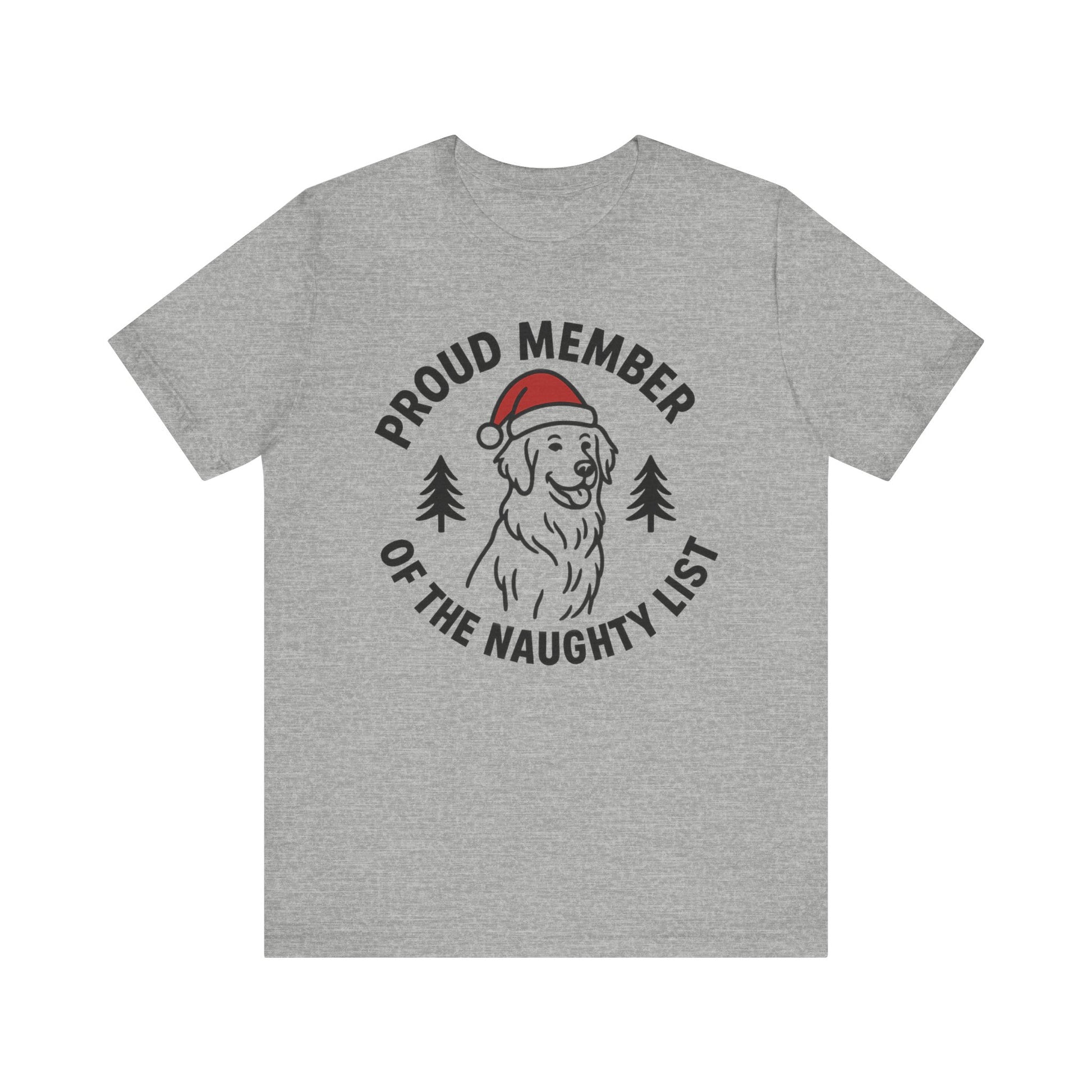 Golden Retriever Naughty List TShirt