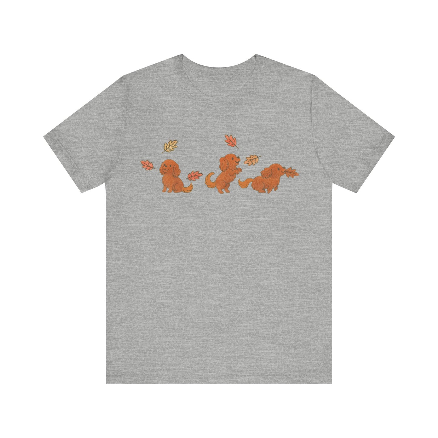 Ruby Cavalier Chasing Leaves TShirt