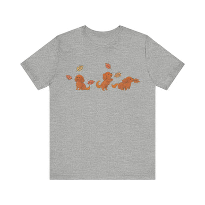 Ruby Cavalier Chasing Leaves TShirt