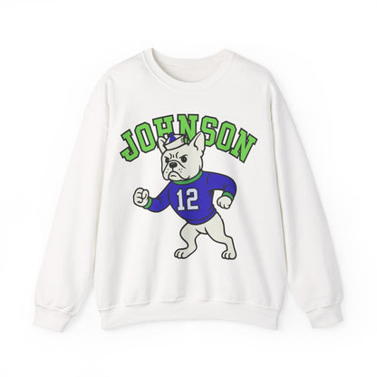 White Frenchie College Mascot Sweatshirt