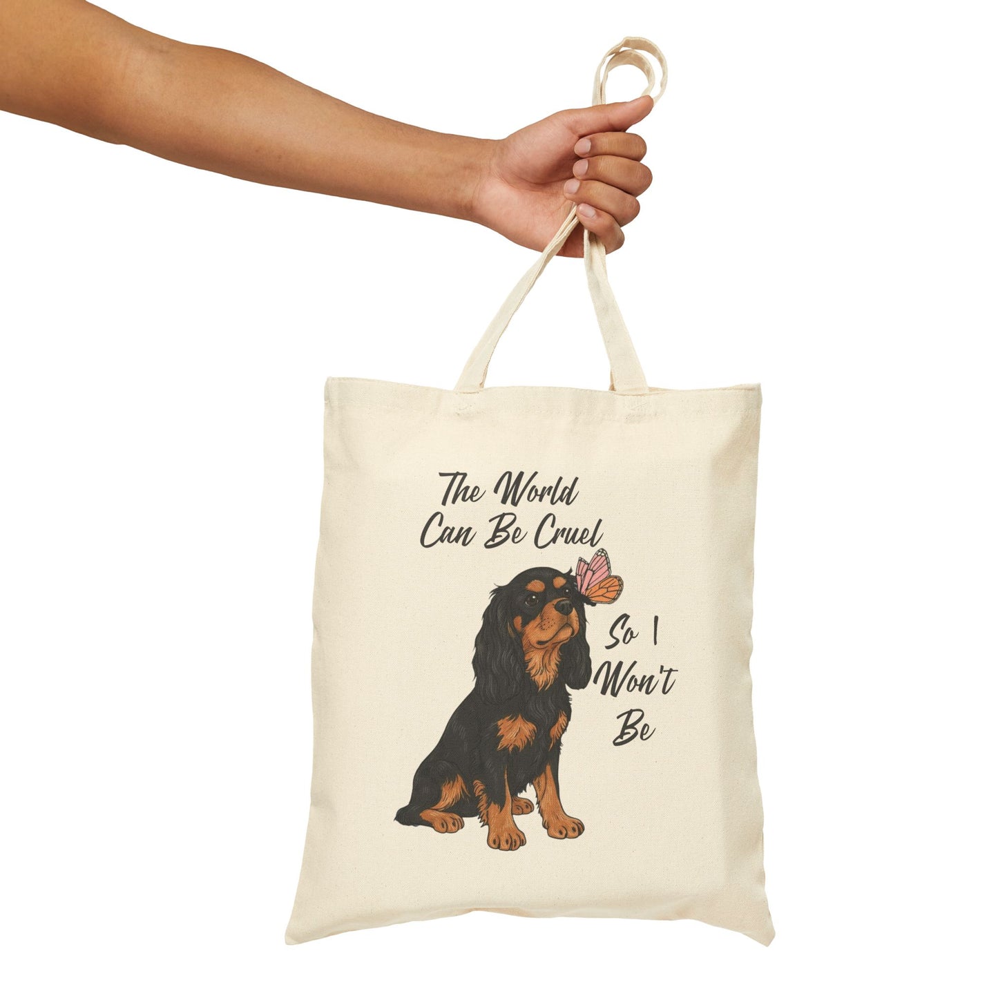 Cruel World Black Tan Cavalier Tote Bag