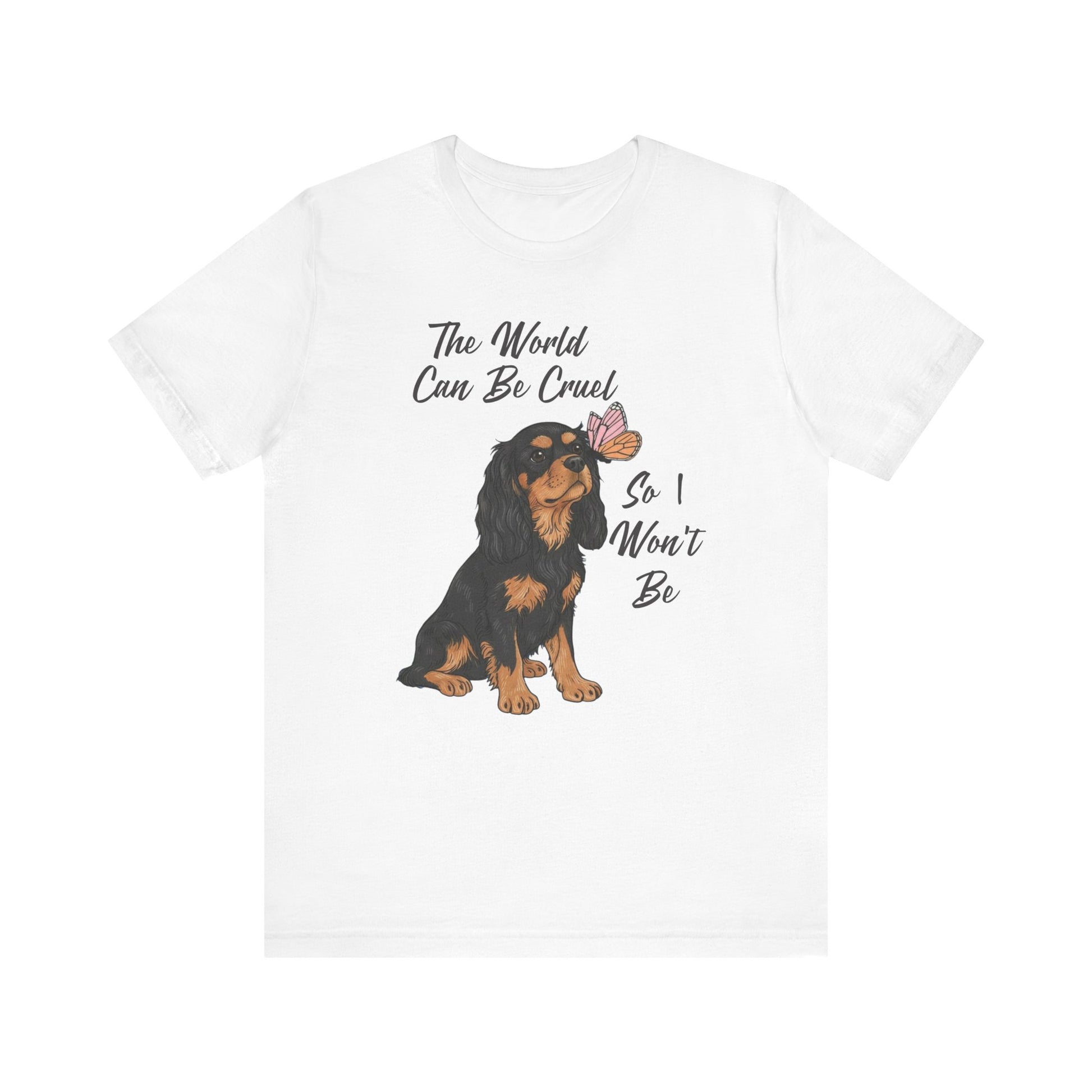 Cruel World Black Tan Cavalier Tshirt