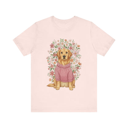 Golden Retriever Bouquet Tshirt