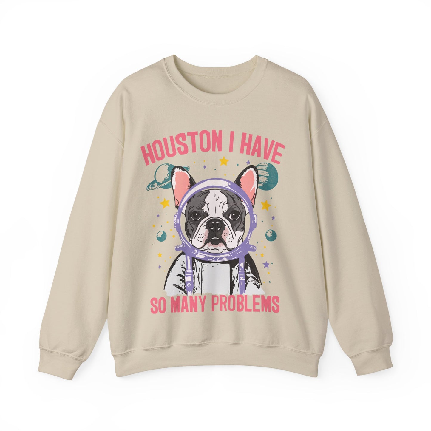 Piebald Frenchie Houston Space Sweatshirt
