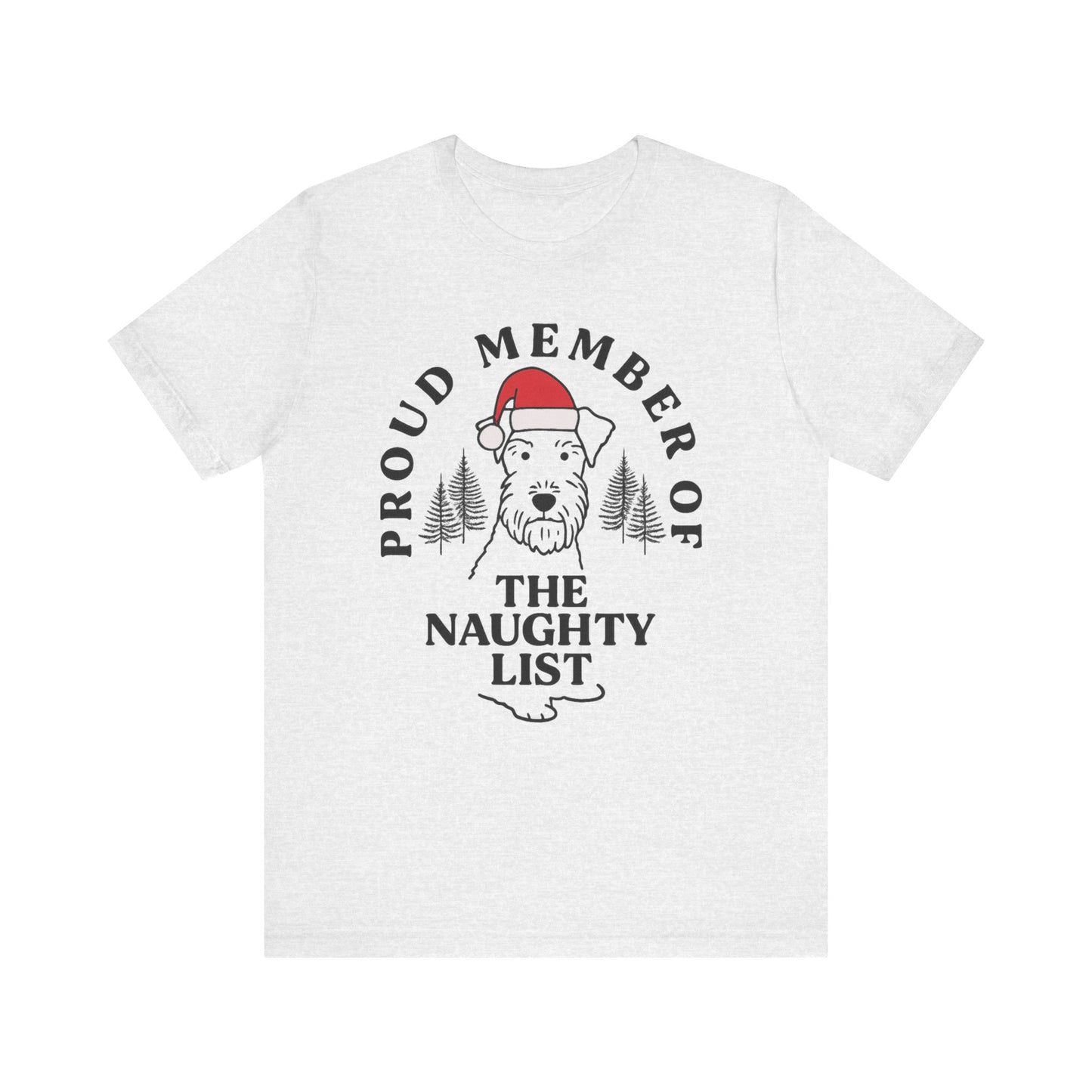 Airedale Terrier Naughty List TShirt