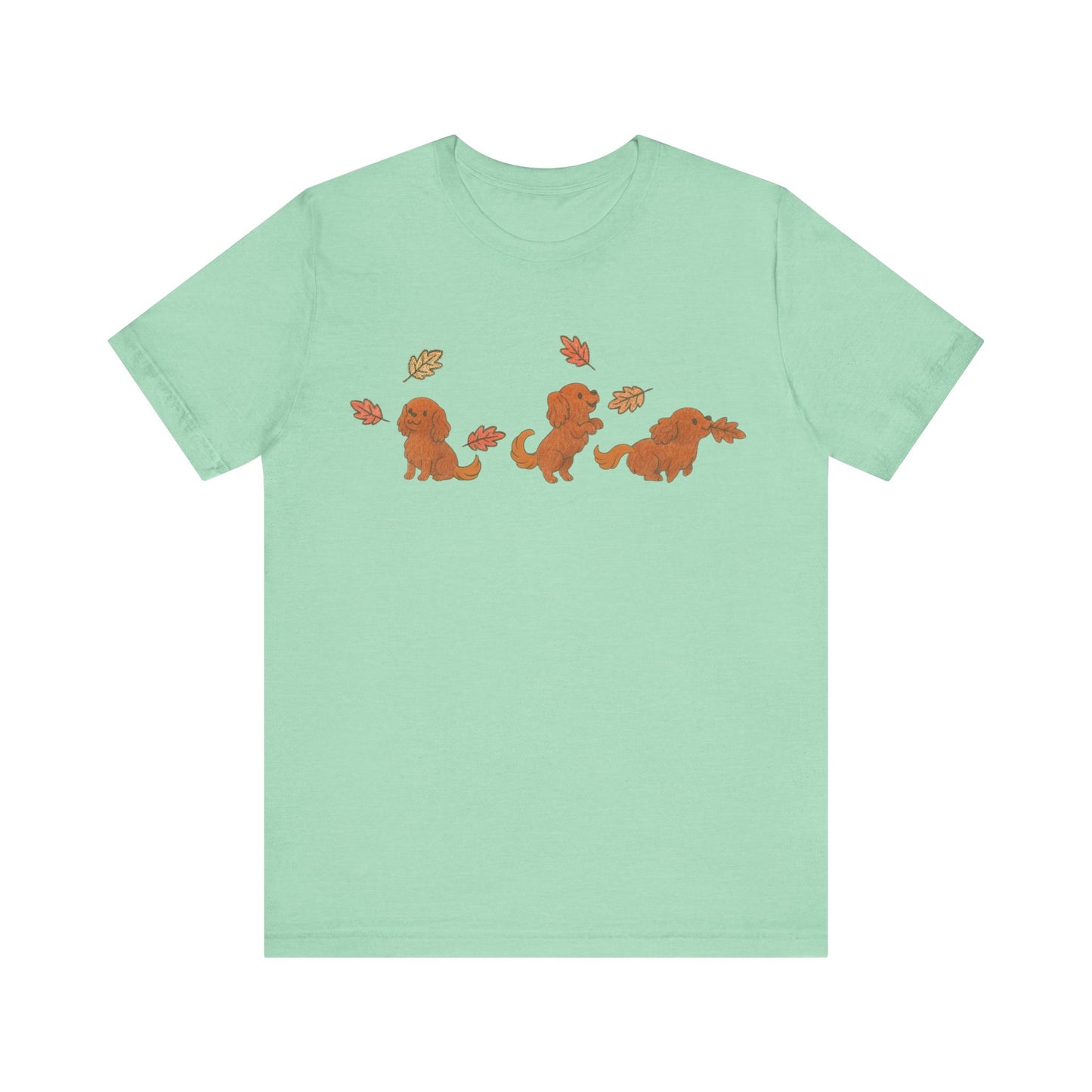 Ruby Cavalier Chasing Leaves TShirt