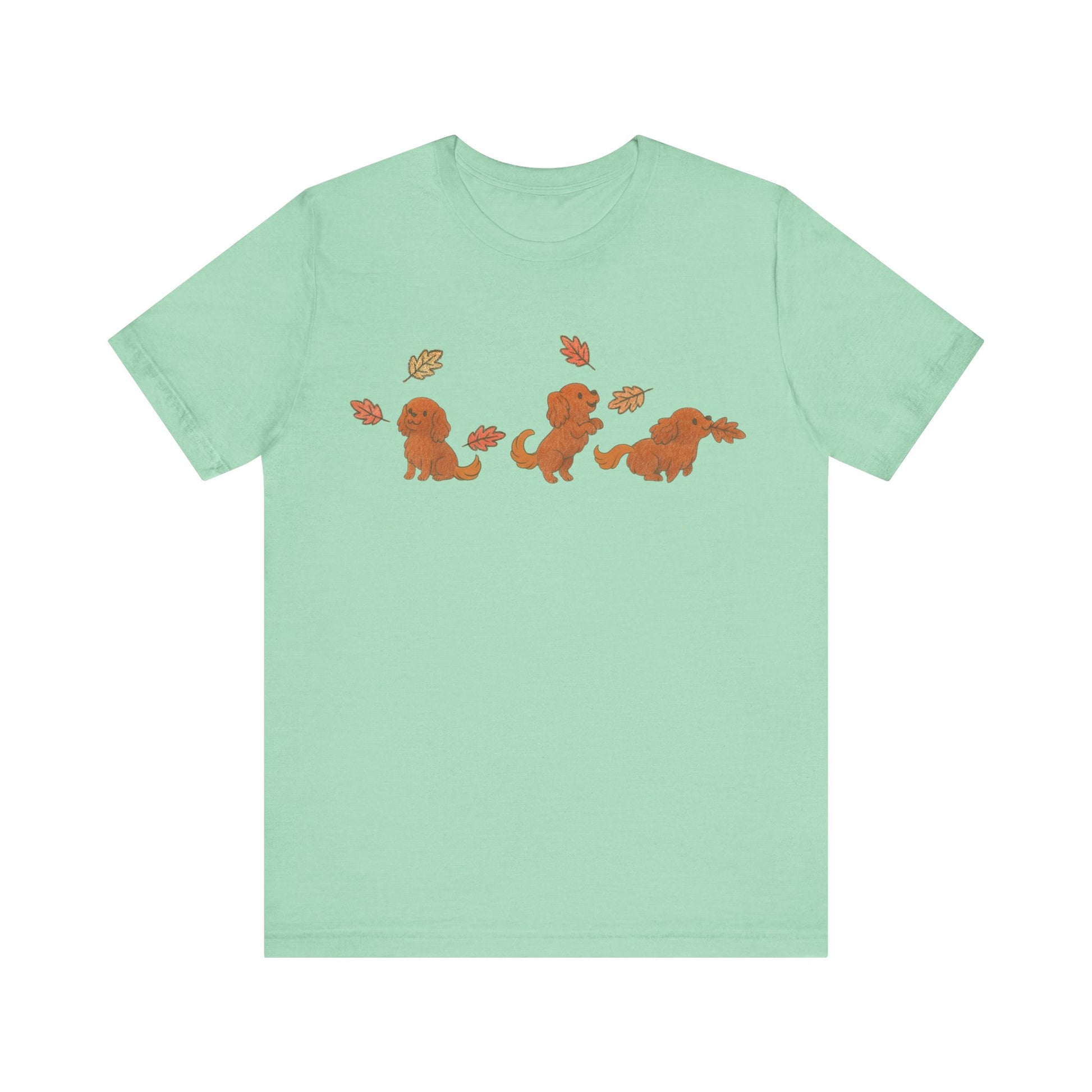 Ruby Cavalier Chasing Leaves TShirt