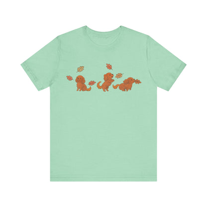 Ruby Cavalier Chasing Leaves TShirt