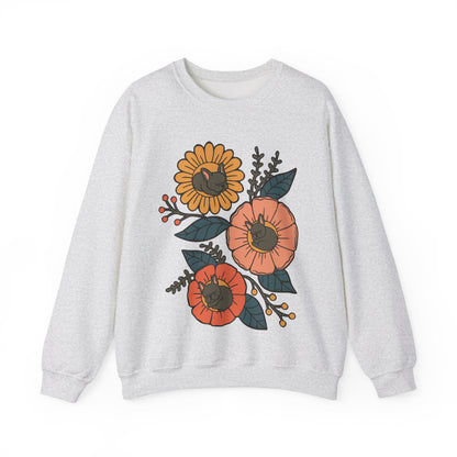 Black Frenchie Sleeping Flowers Sweatshirt