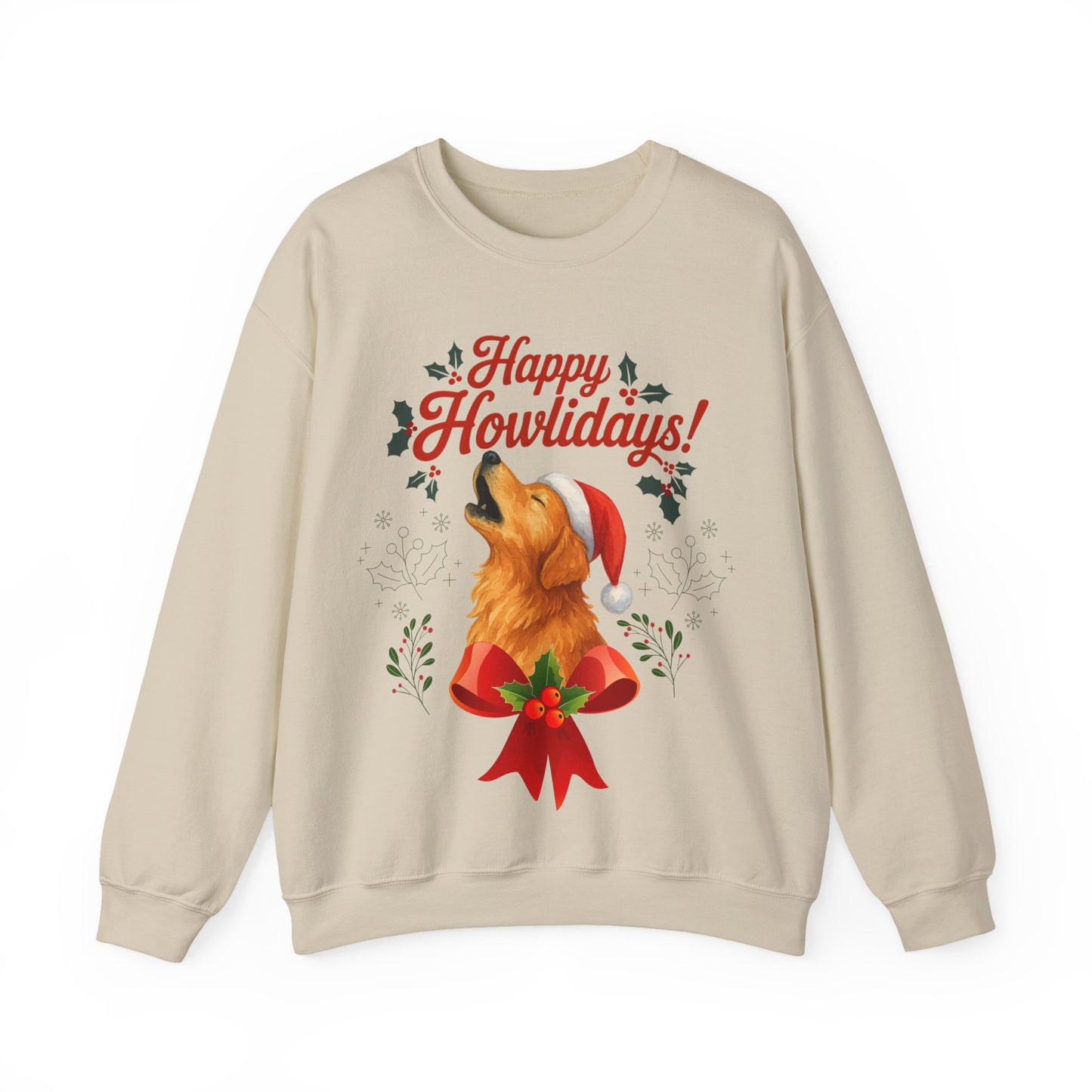 Golden Retriever Happy Howlidays Sweatshirt