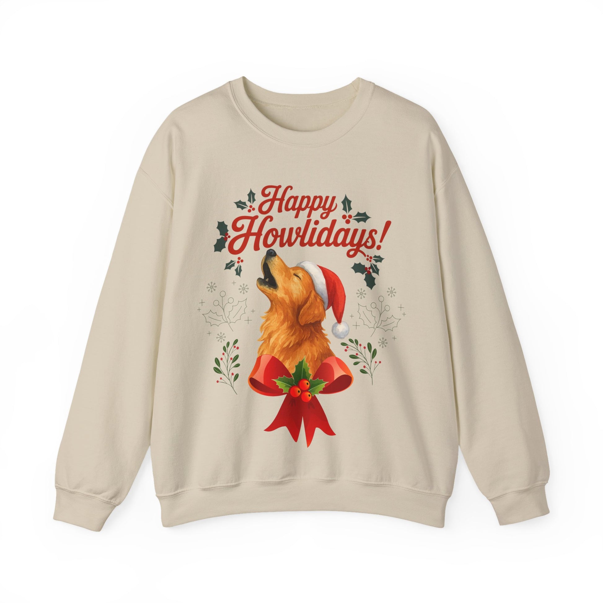 Golden Retriever Happy Howlidays Sweatshirt