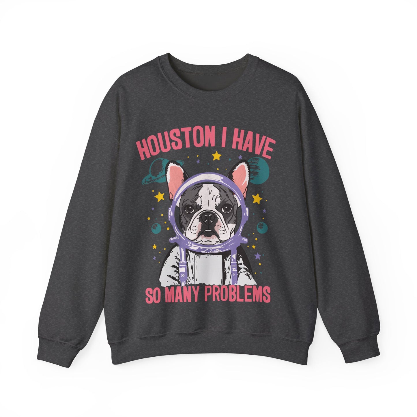 Piebald Frenchie Houston Space Sweatshirt