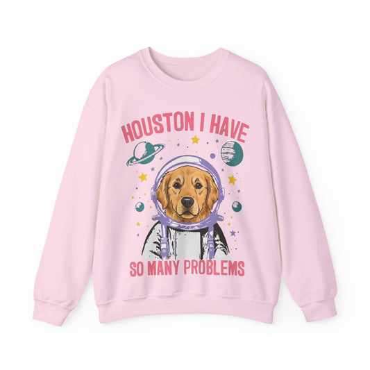 Golden Retriever Houston Space Sweatshirt