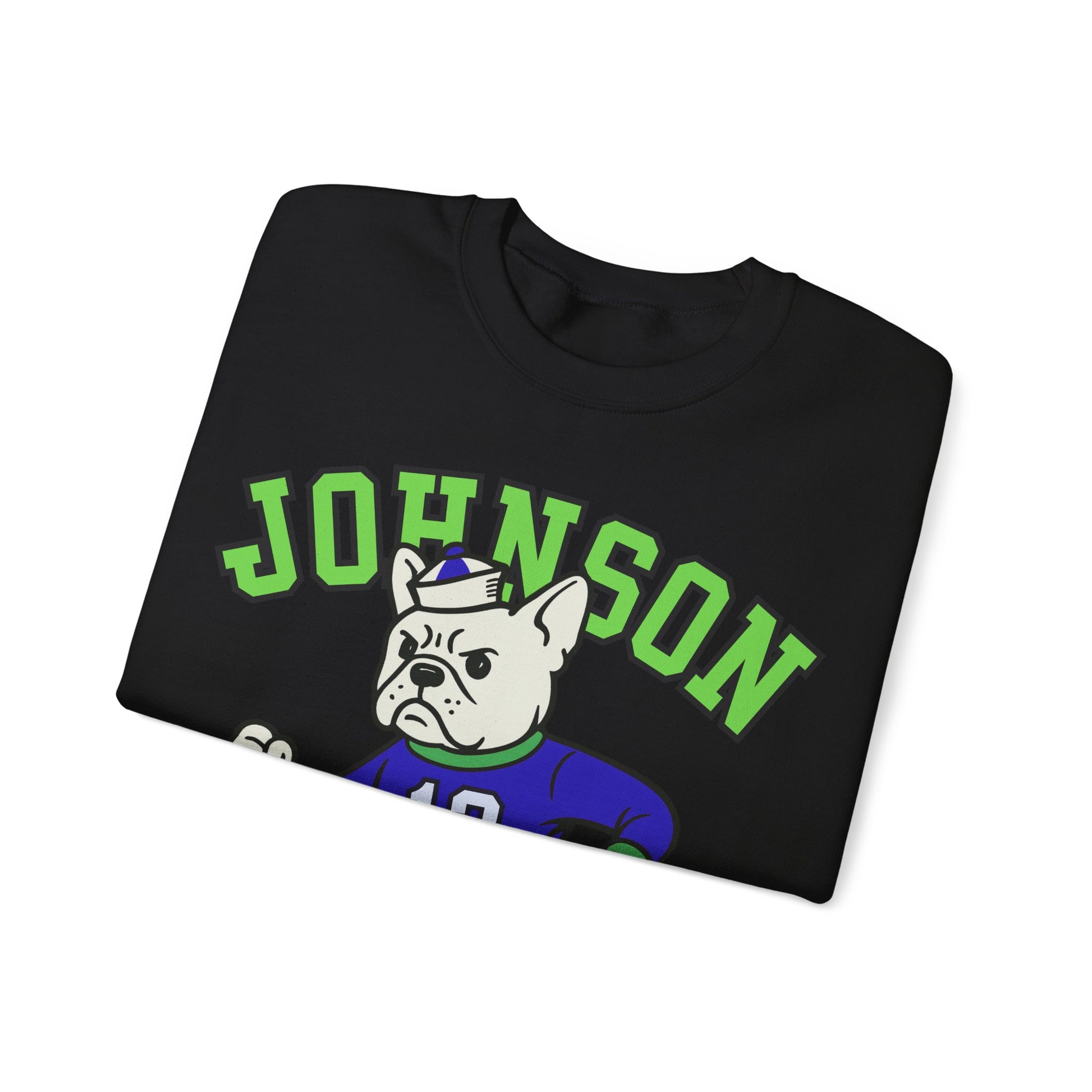 White Frenchie College Mascot Sweatshirt