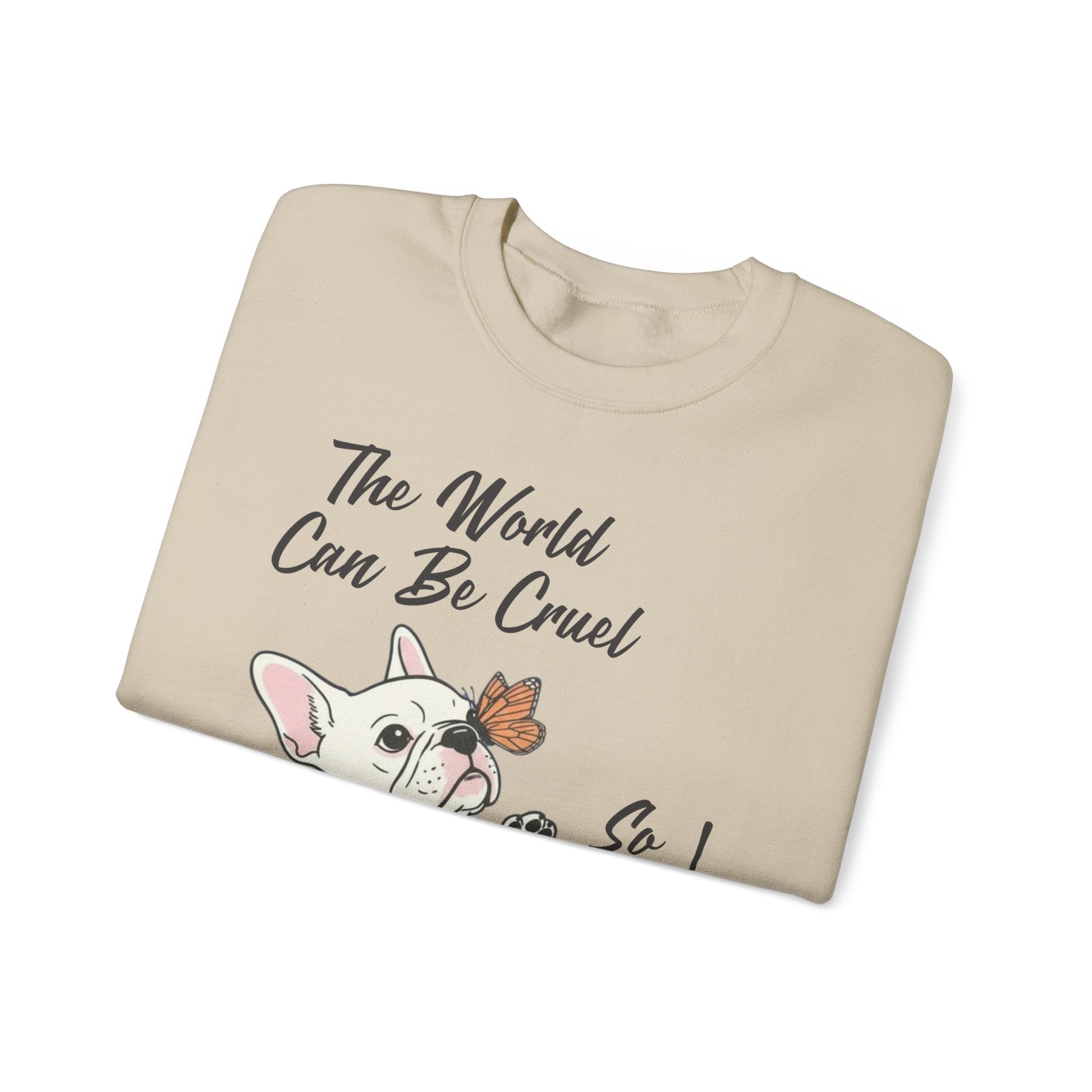 Cruel World White Frenchie Sweatshirt