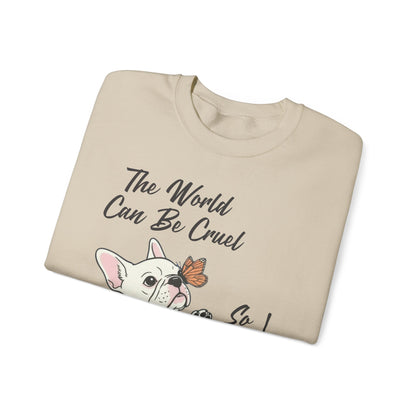 Cruel World White Frenchie Sweatshirt