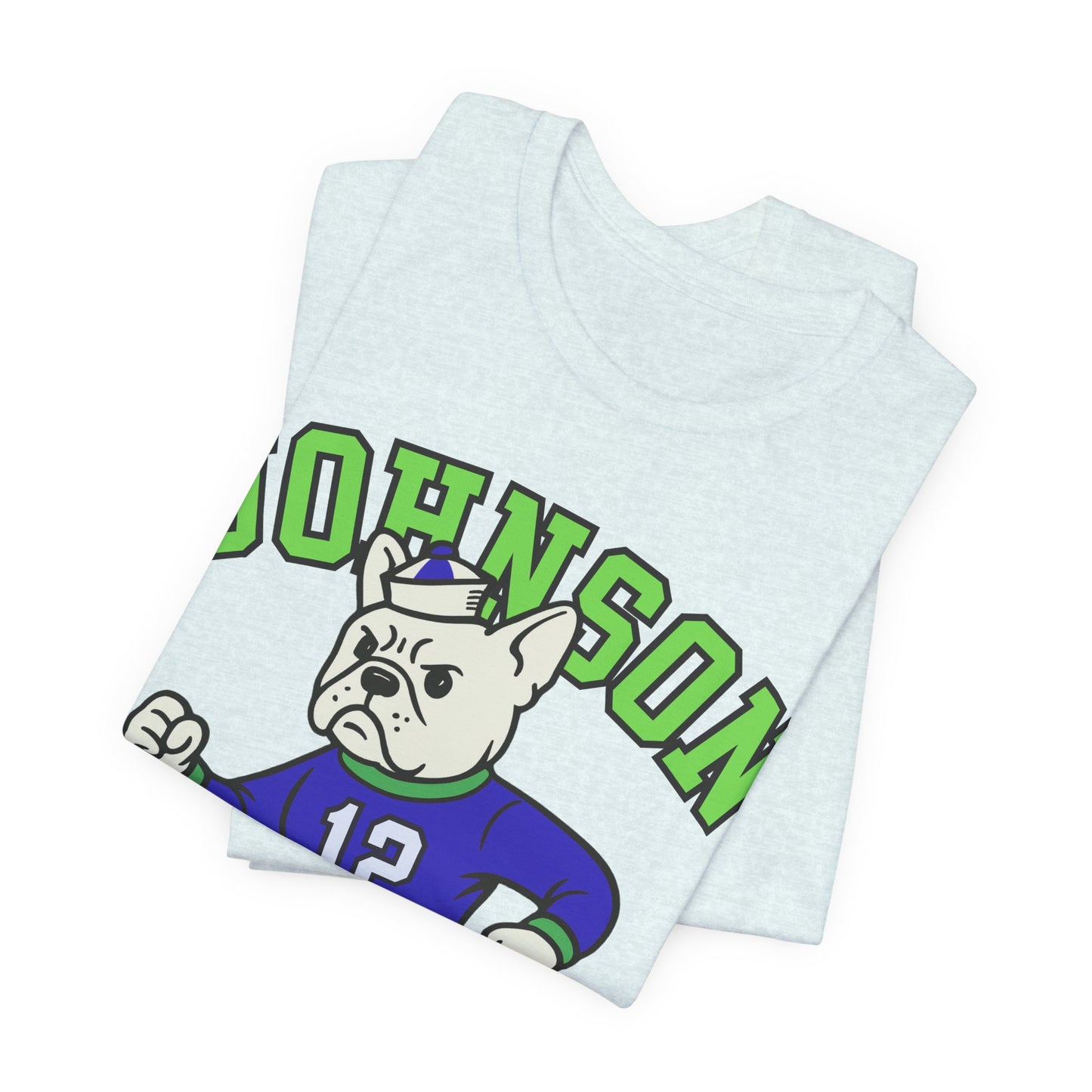White Frenchie College Mascot TShirt