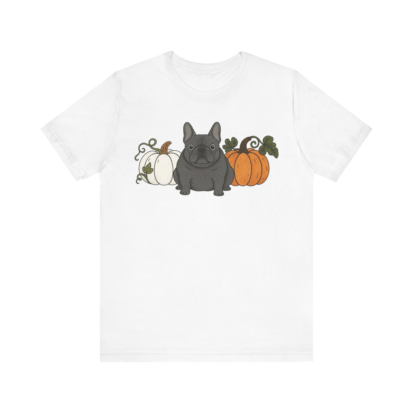 Black Frenchie Pupkin Unisex Tshirt