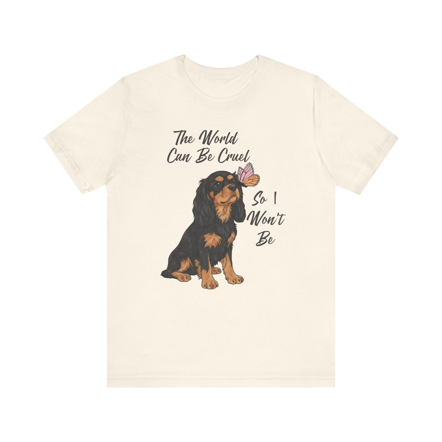 Cruel World Black Tan Cavalier Tshirt