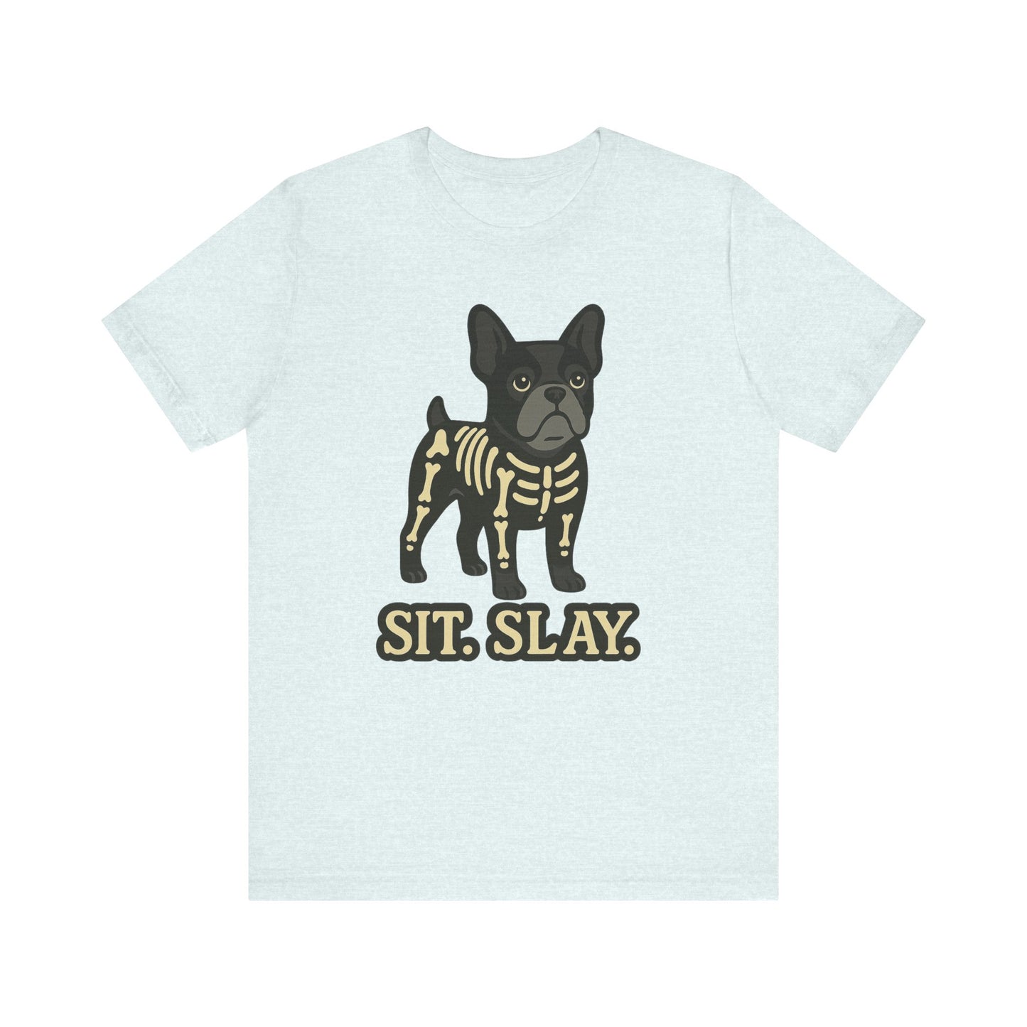 Black French Bulldog Stay. Slay. Halloween TShirt