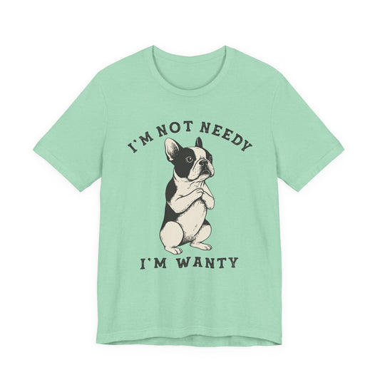 Piebald French Bulldog Wanty TShirt