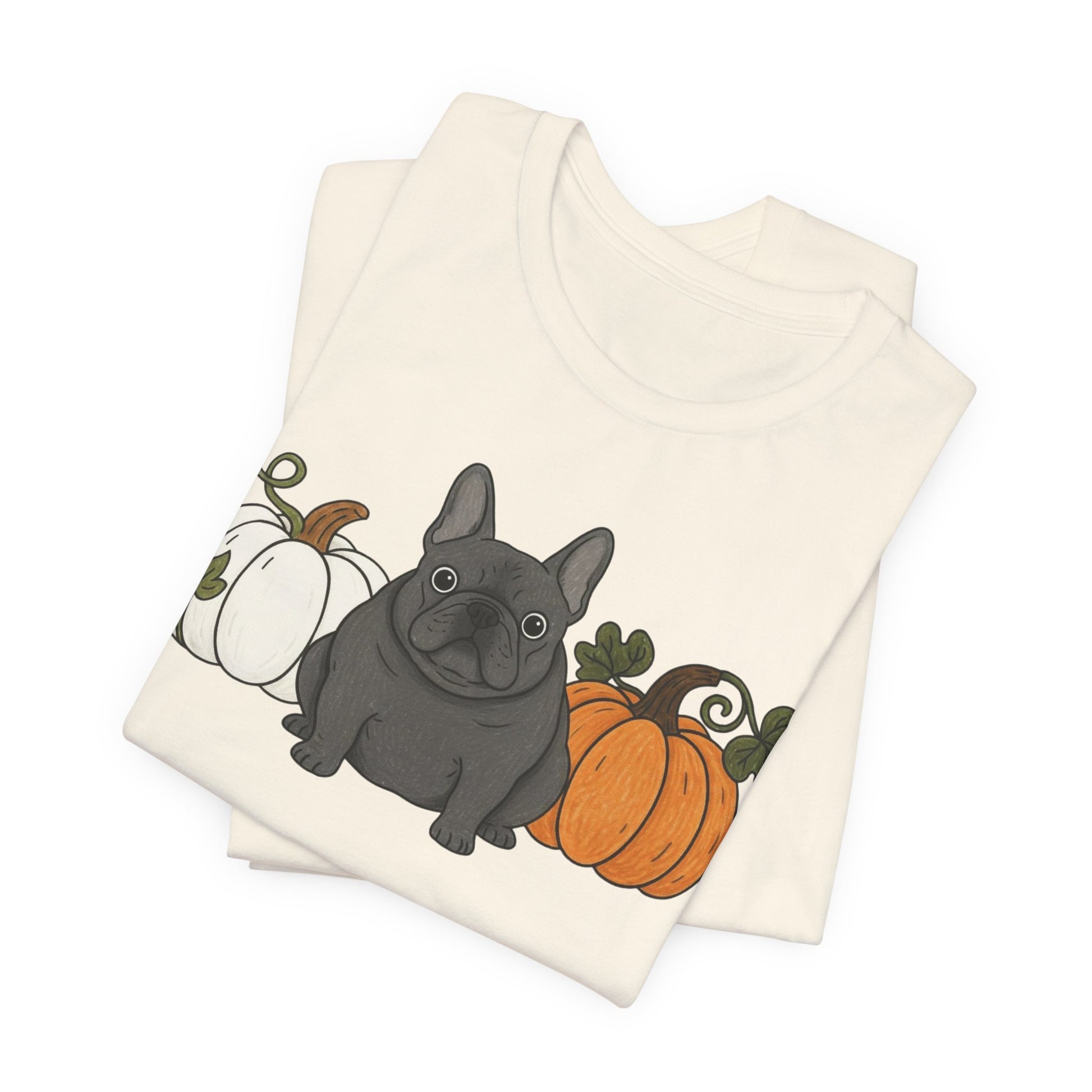Black Frenchie Pupkin Unisex Tshirt