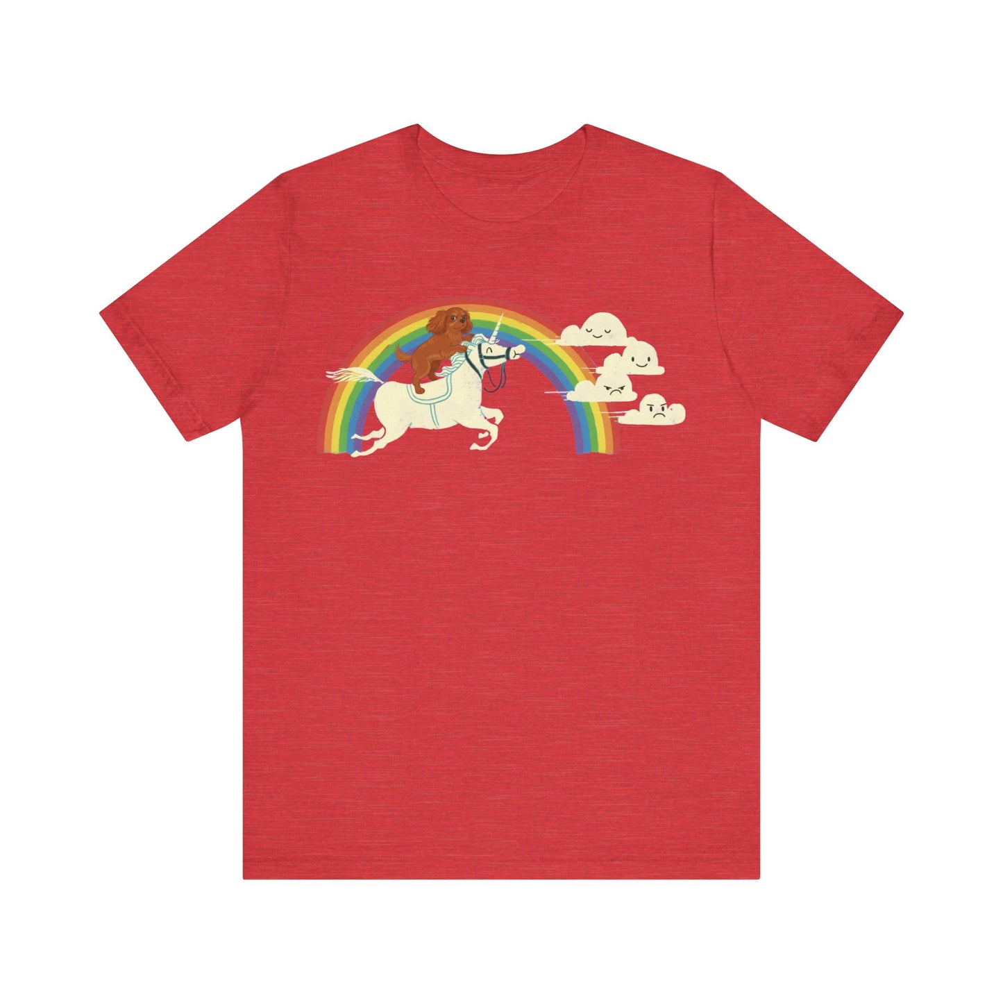 Rainbow Unicorn Ruby Cavalier Tshirt