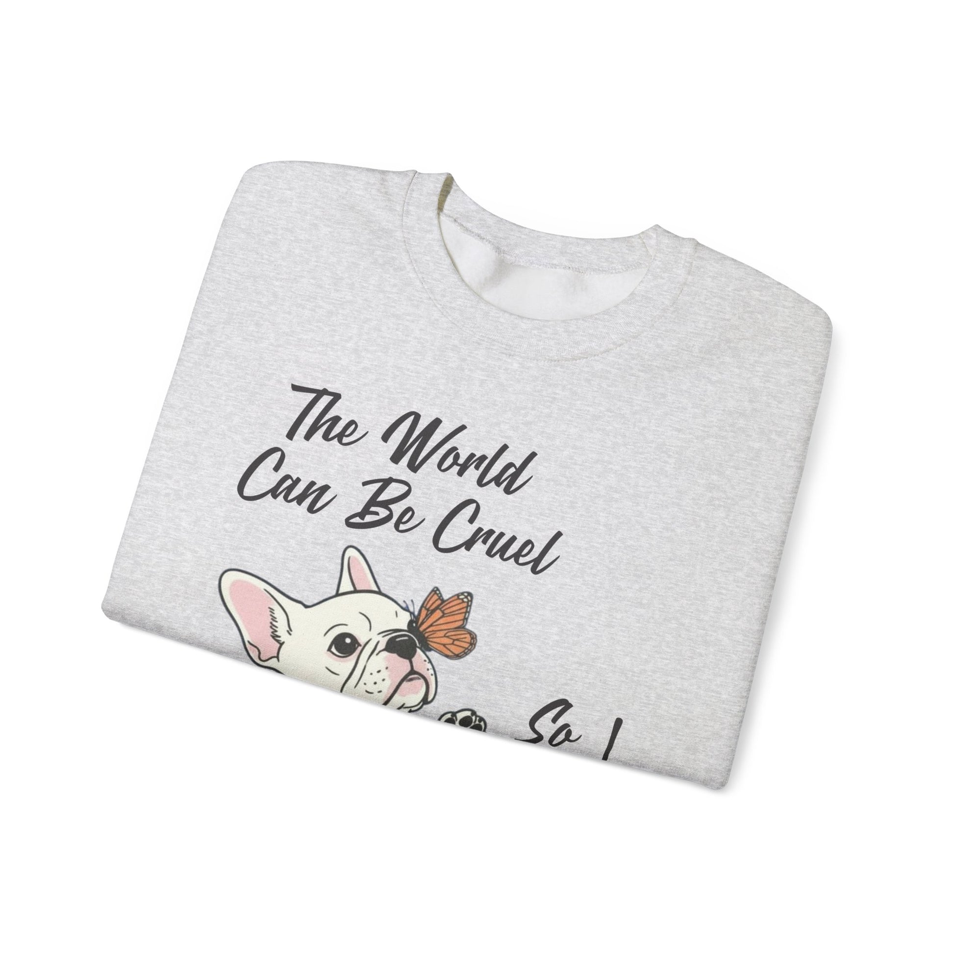 Cruel World White Frenchie Sweatshirt