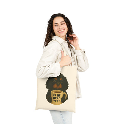 Black Tan Cavalier Dead Yet Tote Bag