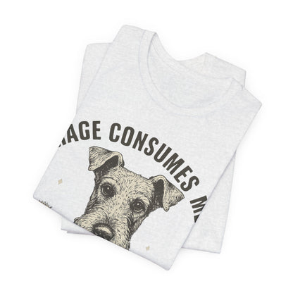 Airedale Terrier Rage Unisex Tshirt