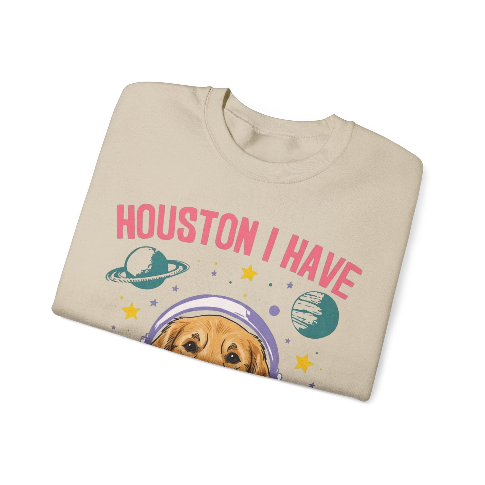 Golden Retriever Houston Space Sweatshirt