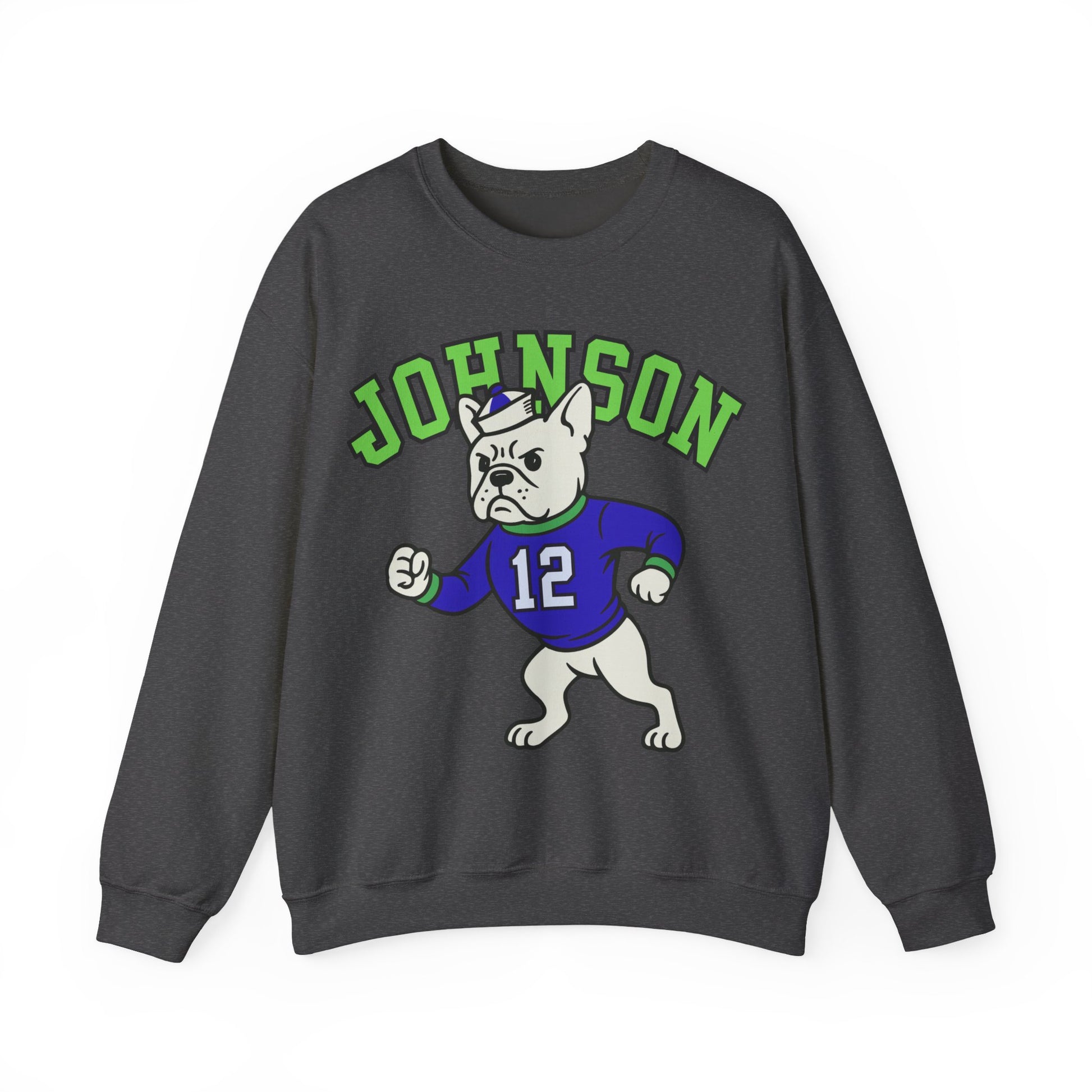 White Frenchie College Mascot Sweatshirt