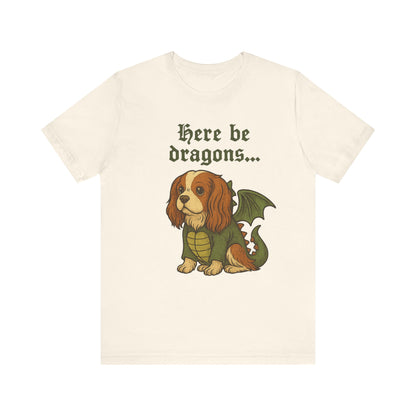 Blenheim Cavalier Here Be Dragons TShirt