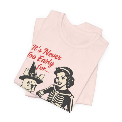 White French Bulldog Early Halloween TShirt