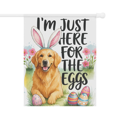 Golden Retriever Funny Easter Garden Flag