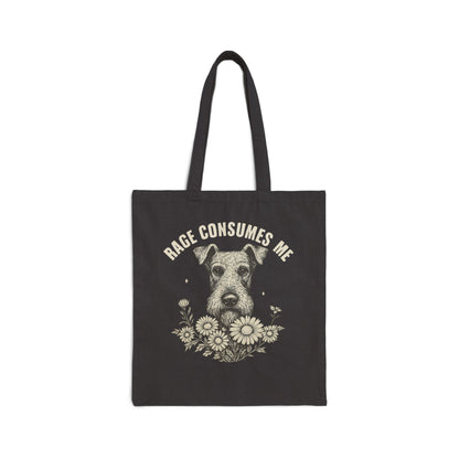 Airedale Terrier Rage Tote Bag