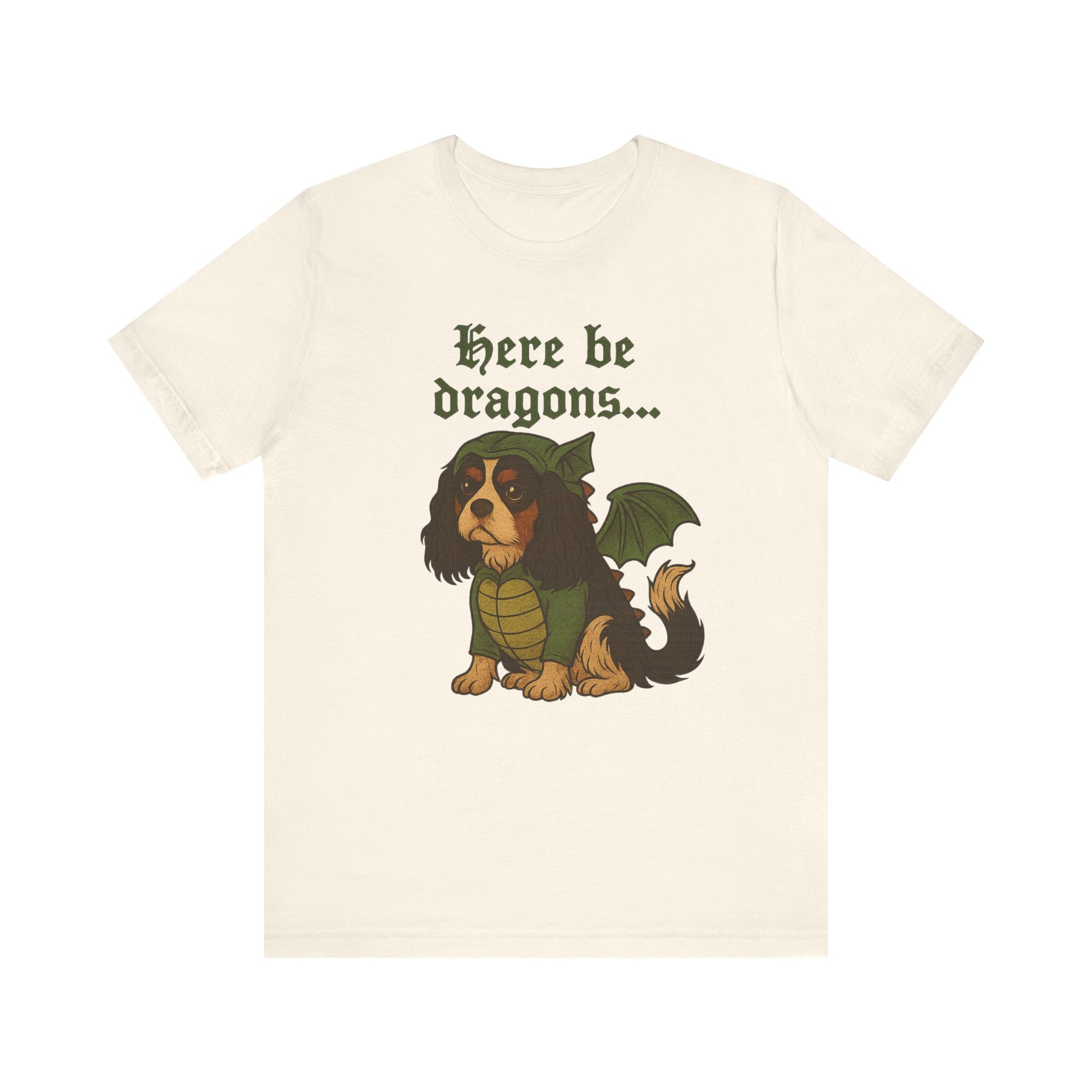 Tricolor Cavalier Here Be Dragons TShirt